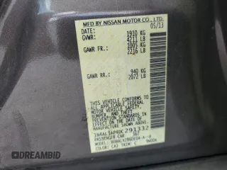 2013 Nissan Altima SL z VIN 1N4AL3AP4DC291332, wystawiony jako Copart lot #51685545 z przebiegiem Nie podano mil oraz Szkoda całkowita • Salvage title. Historia ofert i sprzedaży dostępna na DreamBid. Obrazek 13.