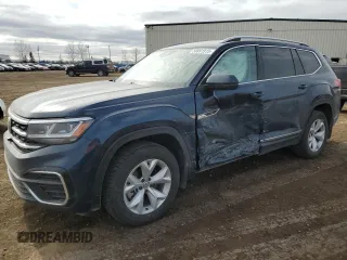 2022 Volkswagen Atlas SEL Premium R-Line with VIN 1V2FR2CA0NC559939, listed as a Copart auction lot 50891915 with 37,885 mi miles and Salvage title. Bid and sale history available at DreamBid. Image 1.