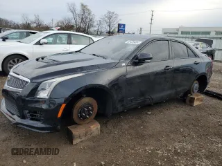 2016 Cadillac ATS-V with VIN 1G6AN5SYXG0153410, listed as a Copart auction lot 82428484 with 73,771 mi miles and Salvage Title. Bid and sale history available at carsss.com. Image 1.