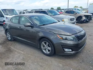 2014 Kia Optima LX with VIN 5XXGM4A78EG297031, listed as a IAAI auction lot 42571494 with 175,225 mi miles and . Bid and sale history available at DreamBid. Image 1.