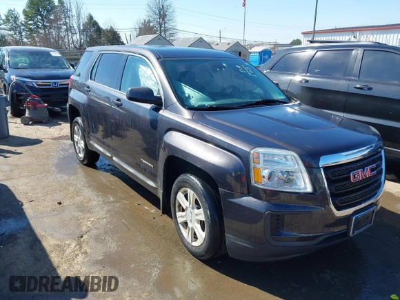 2016 GMC Terrain SLE with VIN 2GKFLSEK5G6175129, listed as a IAAI auction lot 41652834 with 78,828 mi miles. Bid and sale history available at carsss.com. Image 1.