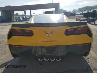 2015 Chevrolet Corvette Z51 1LT with VIN 1G1YH2D73F5000044, listed as a Copart auction lot 70773344 with 52,152 mi miles and Salvage Title. Bid and sale history available at carsss.com. Image 6.