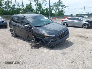 2018 Jeep Cherokee Trailhawk z VIN 1C4PJMBB1JD522194, wystawiony jako IAAI lot #42562987 z przebiegiem 92 840 mil mil oraz . Historia ofert i sprzedaży dostępna na DreamBid. Obrazek 1.