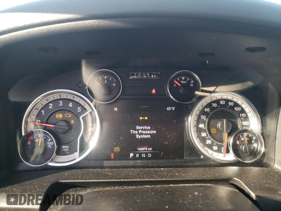 2018 Ram 1500 Big Horn with VIN 1C6RR7LM7JS354714, listed as a Copart auction lot 87091934 with 142,870 mi miles and Clean Title. Bid and sale history available at carsss.com. Image 9.
