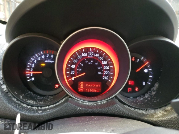2011 Kia Forte SX with VIN KNAFW4A30B5385166, listed as a Copart auction lot 51423585 with 161,056 mi miles and Salvage Title. Bid and sale history available at carsss.com. Image 9.