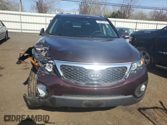 2013 Kia Sorento EX with VIN 5XYKU4A22DG372623, listed as a Copart auction lot 53901325 with 67,314 mi miles and Salvage Title. Bid and sale history available at carsss.com. Image 5.