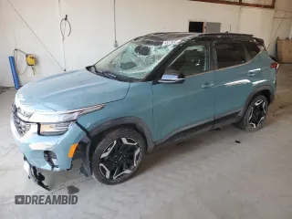 2024 Kia Seltos SX z VIN KNDETCA72R7563775, wystawiony jako Copart lot #48379655 z przebiegiem Nie podano mil oraz Szkoda całkowita • Salvage title. Historia ofert i sprzedaży dostępna na DreamBid. Obrazek 1.