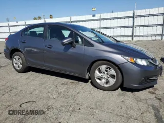 2015 Honda Civic Sedan LX with VIN 2HGFB2F51FH532947, listed as a Copart auction lot 49645685 with 97,466 mi miles and Salvage Title. Bid and sale history available at carsss.com. Image 4.