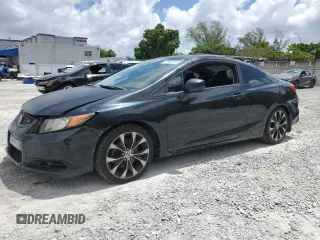 2012 Honda Civic Si with VIN 2HGFG4A53CH701804, listed as a Copart auction lot 61600745 with Not provided miles and Salvage title. Bid and sale history available at DreamBid. Image 1.
