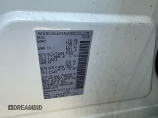 2019 Nissan Pathfinder S with VIN 5N1DR2MM3KC585329, listed as a Copart auction lot 52754905 with 188,772 mi miles and Clean Title. Bid and sale history available at carsss.com. Image 10.