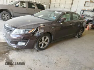2014 Kia Optima LX with VIN 5XXGM4A71EG306765, listed as a Copart auction lot 45578065 with 169,820 mi miles and Salvage Title. Bid and sale history available at carsss.com. Image 1.