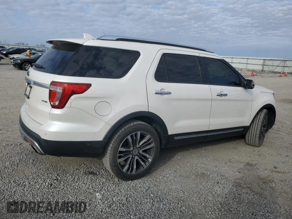 2016 Ford Explorer Platinum with VIN 1FM5K8HT3GGC56465, listed as a Copart auction lot 85738504 with 98,290 mi miles and Salvage Title. Bid and sale history available at DreamBid. Image 3.