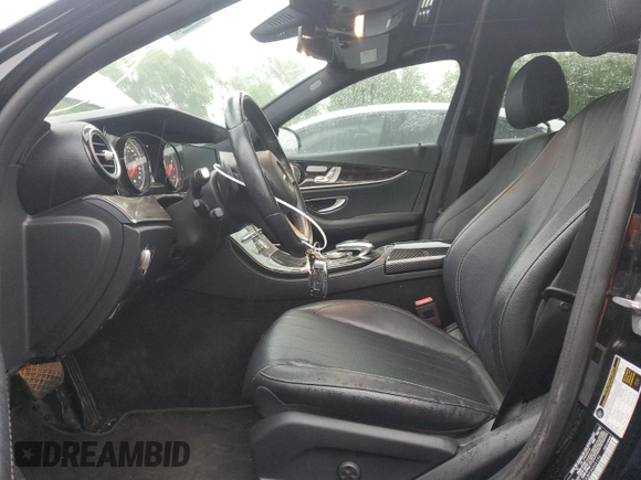 2018 Mercedes-Benz E-Class E 300 with VIN WDDZF4JBXJA445196, listed as a Copart auction lot 53596555 with 0 mi miles and Salvage Title. Bid and sale history available at carsss.com. Image 7.