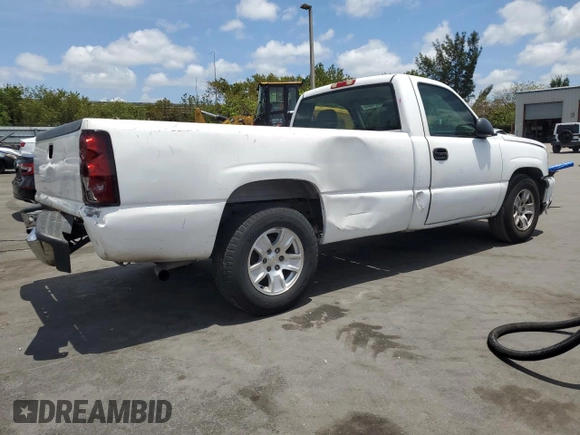 2006 Chevrolet Silverado 1500 Work Truck with VIN 1GCEC14X06Z279500, listed as a Copart auction lot 55018865 with 240,474 mi miles and Salvage Title. Bid and sale history available at DreamBid. Image 3.