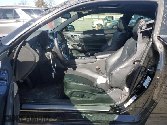 2018 Infiniti Q60 Luxe with VIN JN1EV7EL1JM393040, listed as a Copart auction lot 45486185 with 54,369 mi miles and Salvage Title. Bid and sale history available at DreamBid. Image 7.
