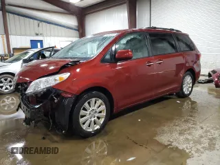 2015 Toyota Sienna Ltd with VIN 5TDDK3DC2FS109812, listed as a Copart auction lot 53462045 with 160,594 mi miles and Salvage Title. Bid and sale history available at carsss.com. Image 1.