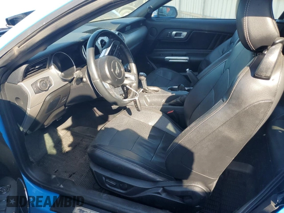 2022 Ford Mustang GT Premium with VIN 1FATP8FF8N5107462, listed as a Copart auction lot 60014115 with 58,878 mi miles and Salvage title. Bid and sale history available at DreamBid. Image 7.
