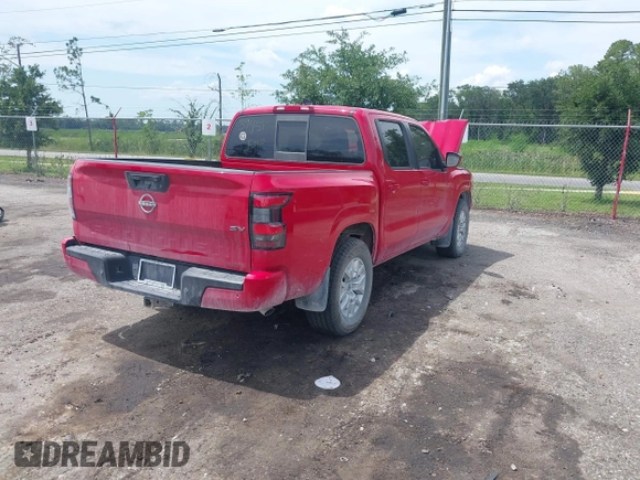 2022 Nissan Frontier SV with VIN 1N6ED1EJ4NN655111, listed as a IAAI auction lot 42558539 with 18,003 mi miles and . Bid and sale history available at DreamBid. Image 4.
