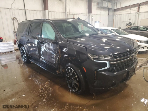 2022 Chevrolet Suburban RST with VIN 1GNSKEKDXNR304320, listed as a Copart auction lot 48899845 with 64,619 mi miles and Non Repairable. Bid and sale history available at carsss.com. Image 4.