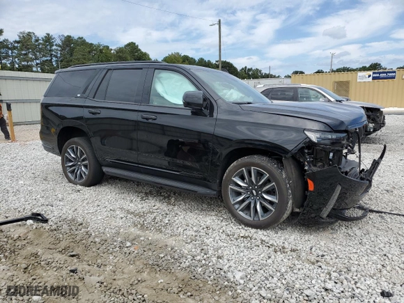 2021 Cadillac Escalade Sport with VIN 1GYS4EKL2MR380312, listed as a Copart auction lot 70446094 with 47,493 mi miles and Salvage Title. Bid and sale history available at carsss.com. Image 4.