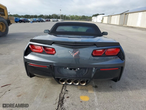 2014 Chevrolet Corvette Stingray Z51 3LT with VIN 1G1YM3D77E5125967, listed as a Copart auction lot 74243324 with 0 mi miles and Salvage Title. Bid and sale history available at carsss.com. Image 6.