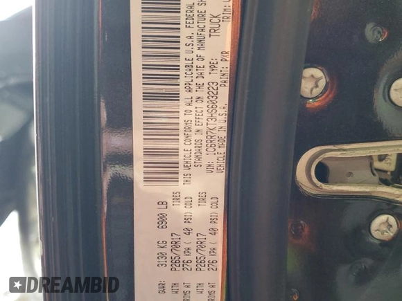 2017 Ram 1500 Tradesman z VIN 1C6RR7KT3HS603223, wystawiony jako Copart lot #45562685 z przebiegiem 89 404 mil mil oraz Szkoda całkowita • Salvage title. Historia ofert i sprzedaży dostępna na DreamBid. Obrazek 13.