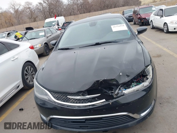 2015 Chrysler 200 Limited with VIN 1C3CCCABXFN568858, listed as a IAAI auction lot 41732534 with 110,640 mi miles. Bid and sale history available at carsss.com. Image 12.