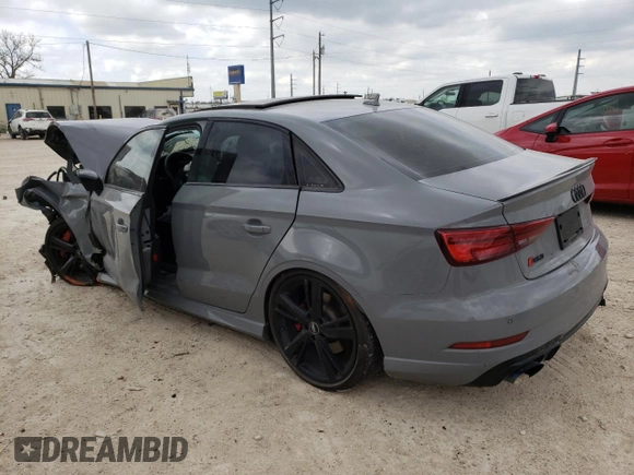 2018 Audi RS 3 z VIN WUABWGFF0J1908216, wystawiony jako Copart lot #46497824 z przebiegiem 36 020 mil mil oraz . Historia ofert i sprzedaży dostępna na DreamBid. Obrazek 2.