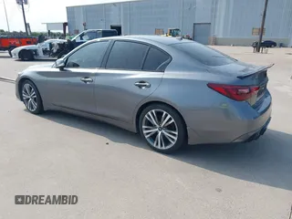 2021 Infiniti Q50 Sensory with VIN JN1EV7CP5MM703829, listed as a IAAI auction lot 41951117 with 60,314 mi miles and . Bid and sale history available at DreamBid. Image 3.