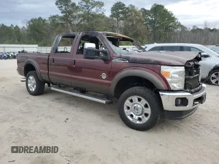 2016 Ford F-250 Lariat with VIN 1FT7W2BT7GEB47588, listed as a Copart auction lot 41475255 with Not provided miles and Salvage title. Bid and sale history available at DreamBid. Image 4.