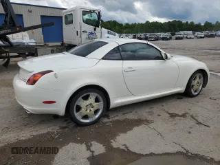 2002 Lexus SC 430 z VIN JTHFN48Y420010870, wystawiony jako Copart lot #58817105 z przebiegiem 131 964 mil mil oraz Szkoda całkowita • Salvage title. Historia ofert i sprzedaży dostępna na DreamBid. Obrazek 3.