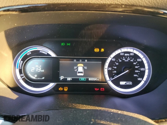 2020 Kia Niro LX with VIN KNDCB3LC2L5423281, listed as a Copart auction lot 79555113 with 60,054 mi miles and Salvage Title. Bid and sale history available at carsss.com. Image 9.
