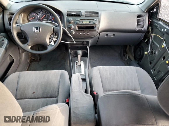 2004 Honda Civic EX with VIN 2HGES26844H564522, listed as a Copart auction lot 48736005 with 179,705 mi miles and Salvage title. Bid and sale history available at DreamBid. Image 8.