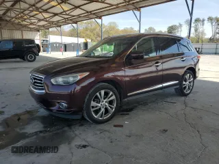 2013 Infiniti JX35 with VIN 5N1AL0MM9DC337002, listed as a Copart auction lot 51002775 with 128,836 mi miles and Salvage Title. Bid and sale history available at carsss.com. Image 1.