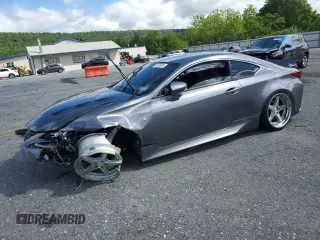 2015 Lexus RC 350 F Sport with VIN JTHSE5BC9F5005528, listed as a Copart auction lot 58136035 with 118,351 mi miles and Salvage title. Bid and sale history available at DreamBid. Image 1.