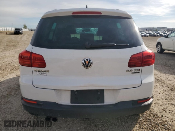 2014 Volkswagen Tiguan Trendline with VIN WVGJV3AX9EW540904, listed as a Copart auction lot 63908715 with Not provided miles and Salvage title. Bid and sale history available at DreamBid. Image 6.