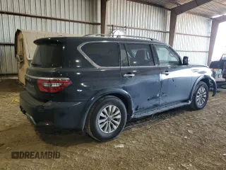2021 Nissan Armada SV with VIN JN8AY2AC3M9146948, listed as a Copart auction lot 82648434 with 121,254 mi miles and Salvage Title. Bid and sale history available at carsss.com. Image 3.
