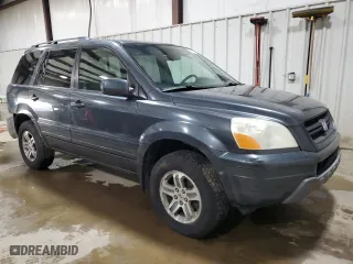 2004 Honda Pilot EX with VIN 2HKYF18604H596350, listed as a Copart auction lot 49782115 with 118,430 mi miles and Salvage Title. Bid and sale history available at carsss.com. Image 4.