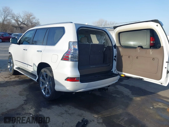 2017 Lexus GX with VIN JTJJM7FX2H5173021, listed as a IAAI auction lot 41833731 with 60,601 mi miles. Bid and sale history available at carsss.com. Image 3.