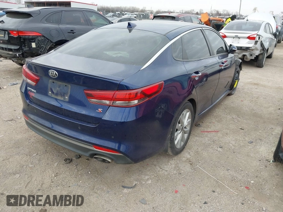 2018 Kia Optima S z VIN 5XXGT4L3XJG188920, wystawiony jako IAAI lot #41433493 z przebiegiem 129 639 mil mil oraz . Historia ofert i sprzedaży dostępna na DreamBid. Obrazek 4.