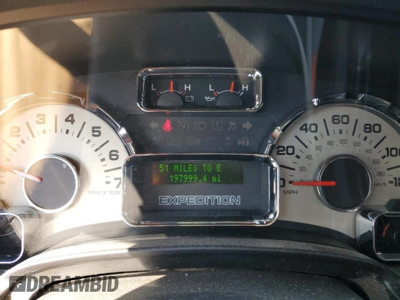 2013 Ford Expedition EL XLT with VIN 1FMJK1J52DEF23233, listed as a Copart auction lot 46584265 with 197,999 mi miles and Salvage Title. Bid and sale history available at carsss.com. Image 9.