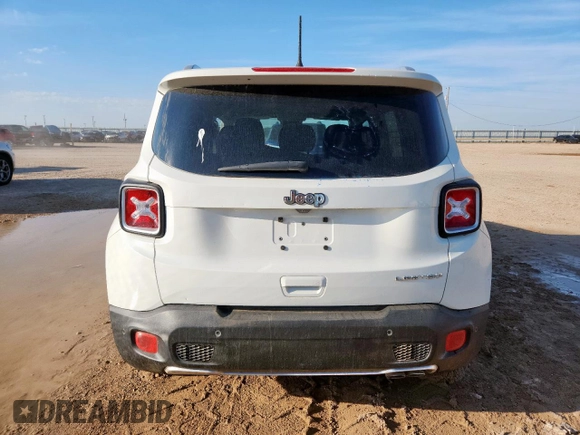 2018 Jeep Renegade Limited z VIN ZACCJADB1JPH47503, wystawiony jako Copart lot #60557265 z przebiegiem 91 226 mil mil oraz Czysty tytuł • Clean title. Historia ofert i sprzedaży dostępna na DreamBid. Obrazek 6.