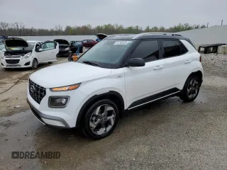 2022 Hyundai Venue Limited with VIN KMHRC8A3XNU184803, listed as a Copart auction lot 52753325 with 76,137 mi miles and Salvage Title. Bid and sale history available at DreamBid. Image 1.
