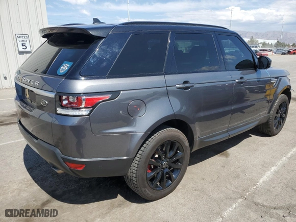 2016 Land Rover Range Rover Sport V8 Dynamic with VIN SALWR2EF2GA106777, listed as a Copart auction lot 56350133 with 49,437 mi miles and Salvage Title. Bid and sale history available at carsss.com. Image 3.