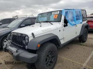2016 Jeep Wrangler Unlimited Sport с VIN 1C4HJWDG1GL281051, выставлен на аукционе Copart как лот 60055155 с пробегом 38 573 миль миль и Списание • Salvage title. История ставок и продаж доступна на DreamBid. Изображение 1.