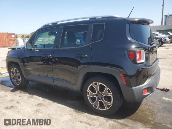 2017 Jeep Renegade Limited with VIN ZACCJADB2HPE38679, listed as a Copart auction lot 57443765 with 190,674 mi miles and Salvage title. Bid and sale history available at DreamBid. Image 2.