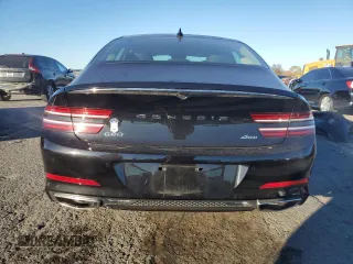 2021 Genesis G80 2.5T with VIN KMTGB4SC5MU046379, listed as a Copart auction lot 77659574 with 30,997 mi miles and Salvage Title. Bid and sale history available at carsss.com. Image 6.