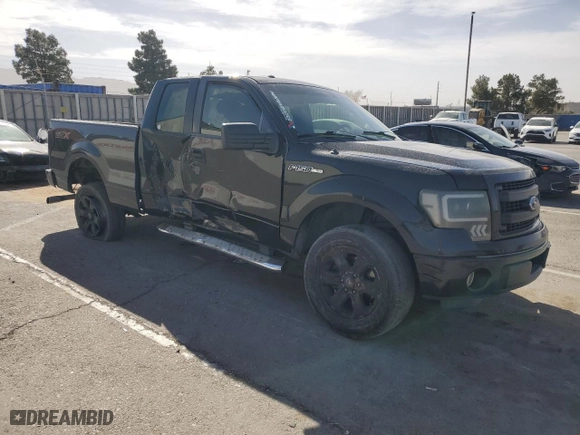 2014 Ford F-150 XL with VIN 1FTEX1CMXEFD08853, listed as a Copart auction lot 49255355 with 175,355 mi miles and Salvage Title. Bid and sale history available at carsss.com. Image 4.