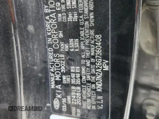 2016 Kia Soul with VIN KNDJN2A26G7360408, listed as a Copart auction lot 49683455 with 0 mi miles and Salvage Title. Bid and sale history available at carsss.com. Image 12.
