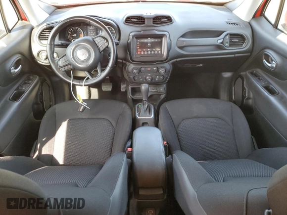 2018 Jeep Renegade Latitude with VIN ZACCJABB4JPJ46537, listed as a Copart auction lot 53843355 with 69,536 mi miles and Salvage title. Bid and sale history available at DreamBid. Image 8.